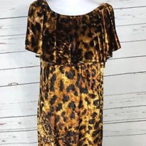 New NWT Lularoe Cici Dress XS 2-4 Womens Leopard